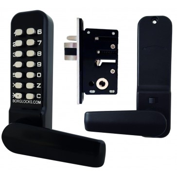 BDIG0020 BORG BL4402ECP MARINE GRADE PRO FREE TURNING LEVER GATE DIGITAL DOOR LOCK