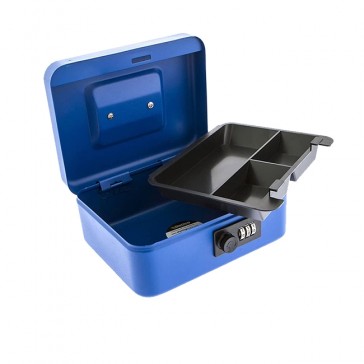 STERLING 8" BLUE CASH BOX CB02C COMBI LOCK