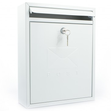 BURG WACHTER COMPACT POST BOX WHITE