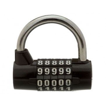 DA50-BLACK TRI-CIRCLE 65MM COMBINATION PADLOCK