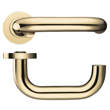 FURN050 ZOO FB030 19MM ROUND RTD LEVER ON ROSE HANDLE