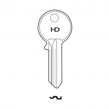 H0154 N9CS ABUS CISA CYLINDER KEY BLANK