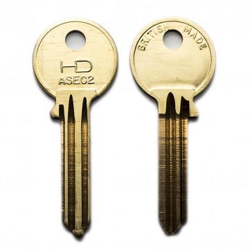 H0662 ASEC2 6 PIN ASEC ALDRIDGE CYLINDER KEY BLANK