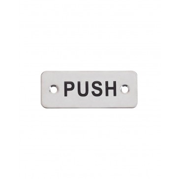 IRN054 ZOO ZAS33SS PUSH DOOR SIGN