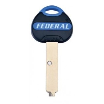 KB0116 HUGHES BY FEDERAL LOCK GENUINE (POS A) 3* EURO DIMPLE KEY BLANK