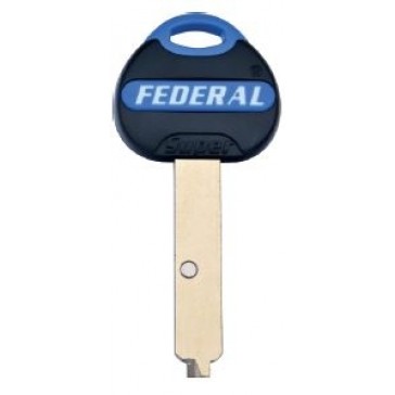 KB0117 HUGHES BY FEDERAL LOCK GENUINE (POS B) 3* EURO DIMPLE KEY BLANK
