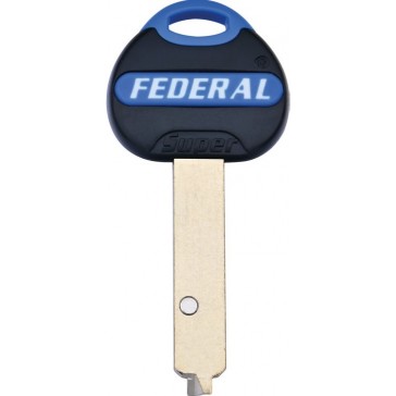 KB0118 HUGHES BY FEDERAL LOCK GENUINE (POS C) 3* EURO DIMPLE KEY BLANK