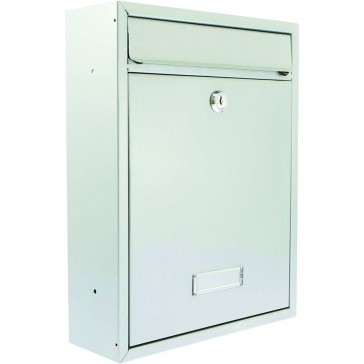 PBX055  BURG WACHTER MB19S TRENT POSTBOX SILVER