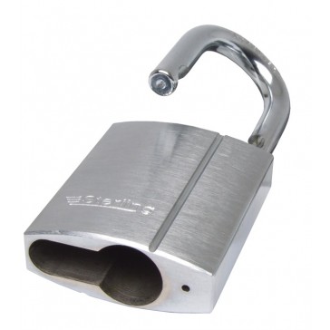 STERLING RP55 BRASS CHROME PLATED PADLOCK BODY FOR EURO CYLINDER