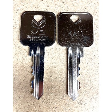 V5KA11 ZOO GENUINE CUT CYLINDER KEY ON KA11
