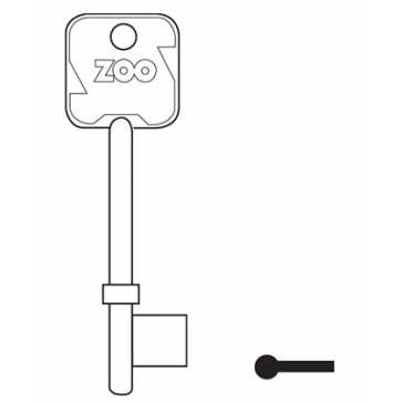 ZOO ZZ300 GEN KEY BLANK FOR 2177/2277 LOCKS