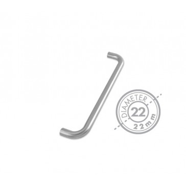 ZOO ZCSD300BS 19MM ROUND BAR PULL HANDLE 300MM SS