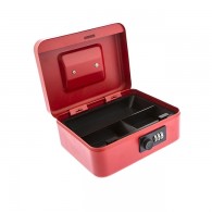 STERLING 8" RED CASH BOX CB02C COMBI LOCK