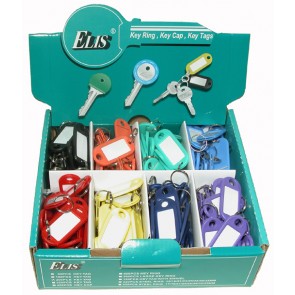 KEY TAGS STANDARD - ASSORTED COLOURS (200 BOXED)