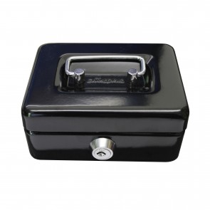 CATHEDRAL CBBK4 BLACK 4" CASH BOX WITH COIN SLOT IN LID