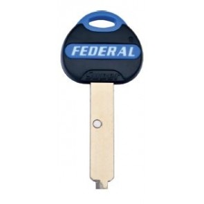 KB0116 HUGHES BY FEDERAL LOCK GENUINE (POS A) 3* EURO DIMPLE KEY BLANK