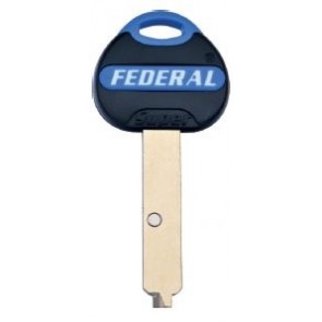 KB0117 HUGHES BY FEDERAL LOCK GENUINE (POS B) 3* EURO DIMPLE KEY BLANK