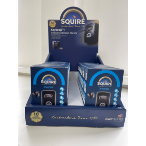 KEYKEEP1 SQUIRE KEYKEEP1 COMBI KEY SAFE COUNTER DISPLAY BOX OF 12