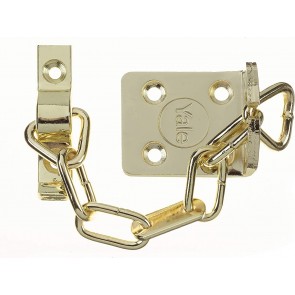 YALE WS6 DOOR CHAIN - POLISHED BRASS - PACK OF 20
