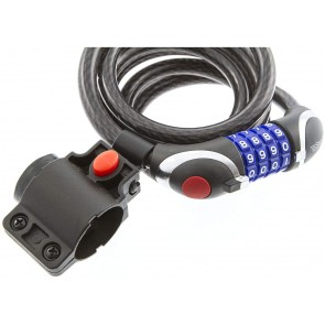 STERLING 1218C COMBI CABLE LOCK WITH LED 12MM X 1.8MTR