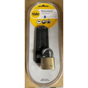 Y110/40/123/HSP YALE HASP & 40MM PADLOCK SET